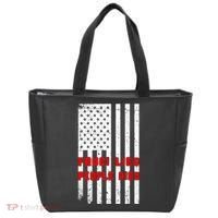 Fauci Lied People Died American Flag Tote Bag thumb 0