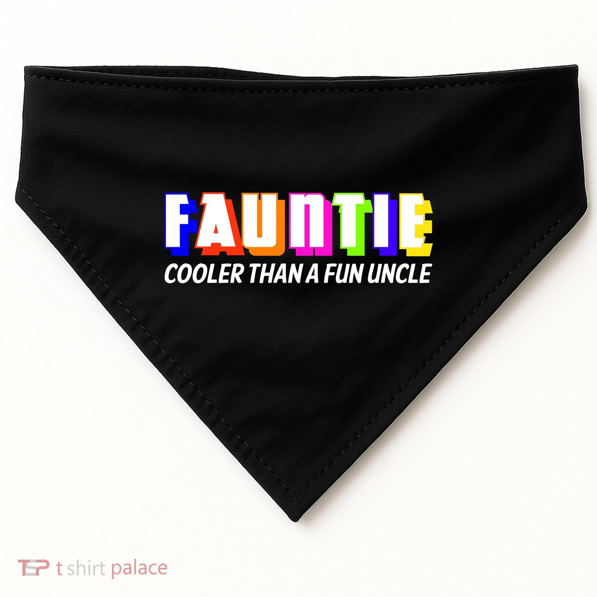 Fauntie Cooler Than a Fun Uncle Funcle Auntie USA-Made Doggie Bandana