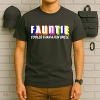 Fauntie Cooler Than a Fun Uncle Funcle Auntie T-Shirt thumb 6