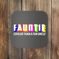 Fauntie Cooler Than a Fun Uncle Funcle Auntie Coaster thumb 0