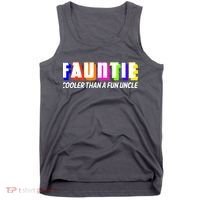 Fauntie Cooler Than a Fun Uncle Funcle Auntie Tank Top thumb 0