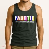 Fauntie Cooler Than a Fun Uncle Funcle Auntie Tank Top thumb 3