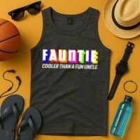 Fauntie Cooler Than a Fun Uncle Funcle Auntie Tank Top thumb 4
