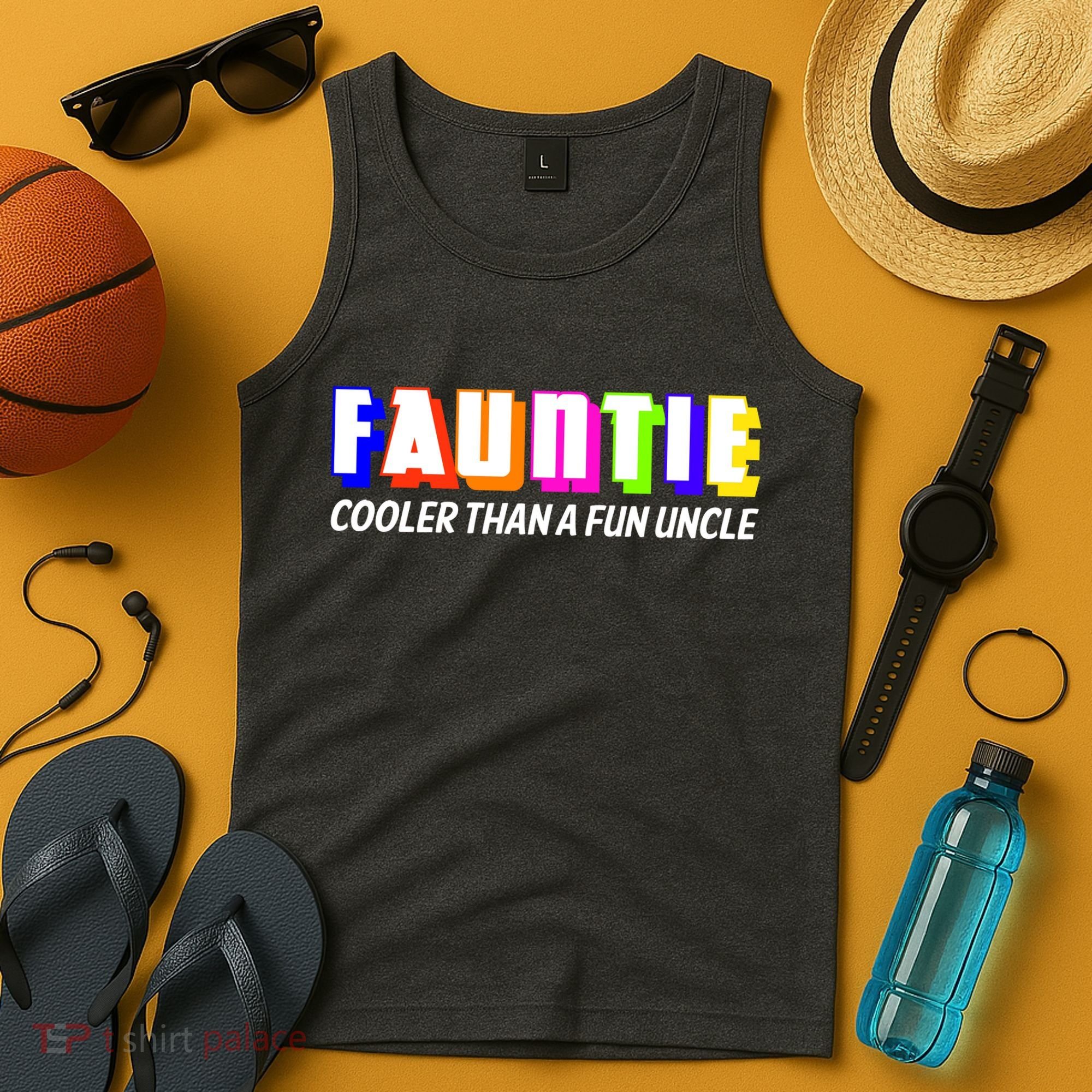Fauntie Cooler Than a Fun Uncle Funcle Auntie Tank Top
