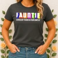 Fauntie Cooler Than a Fun Uncle Funcle Auntie Women's T-Shirt thumb 2