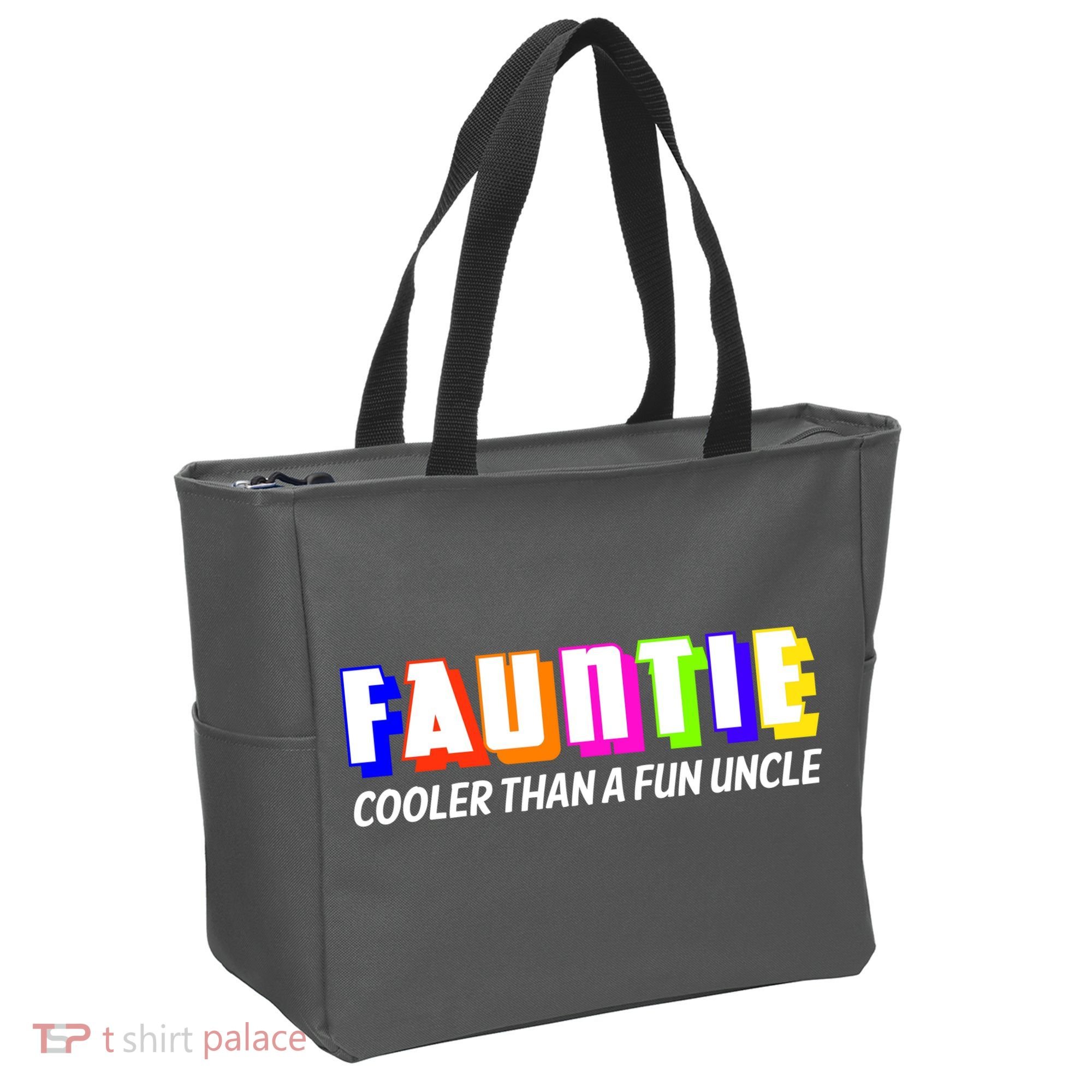 Fauntie Cooler Than a Fun Uncle Funcle Auntie Tote Bag