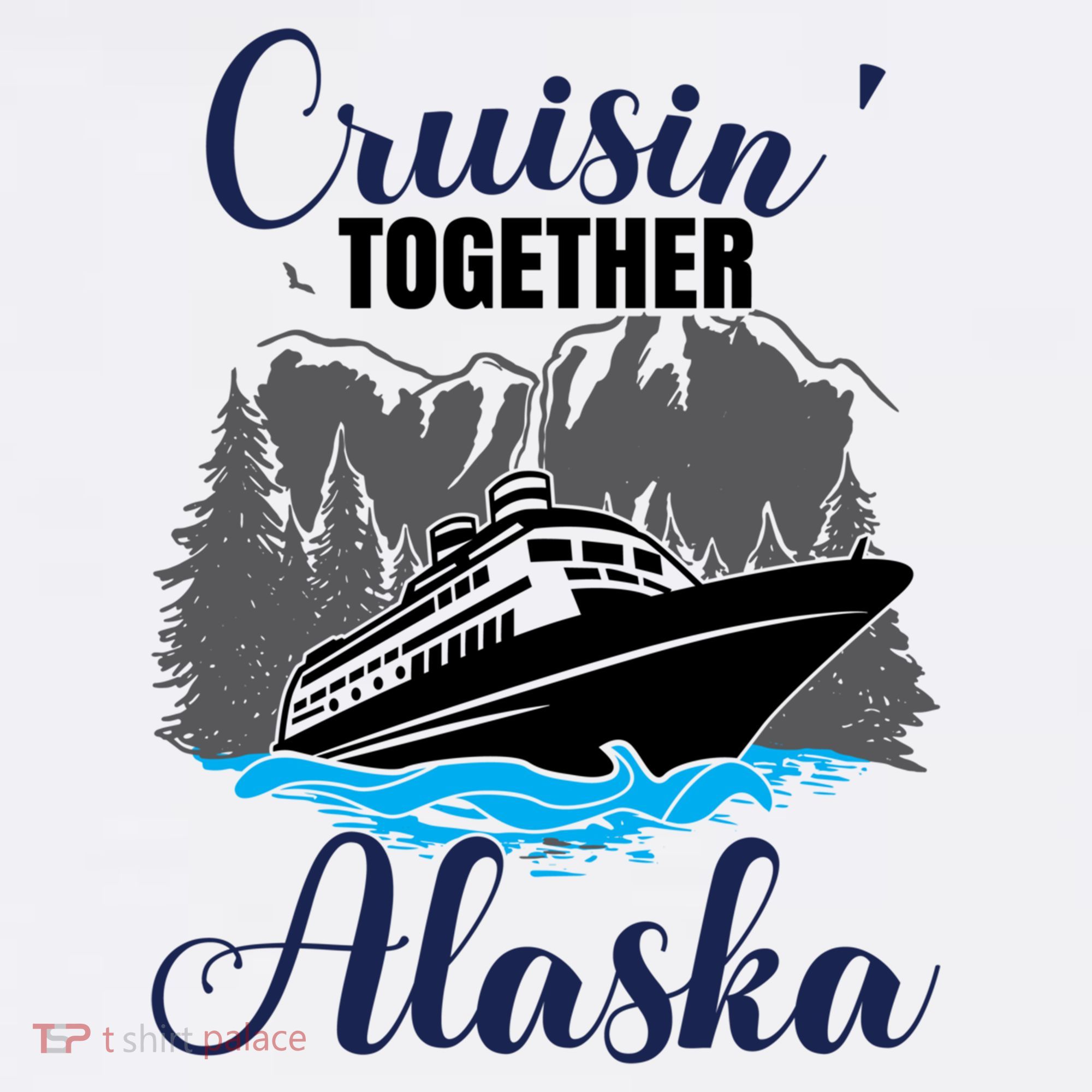 Funny Alaska Vacation Wildlife Cruisin' Together Alaska Gift Women's Tank Top
