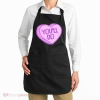 Funny Anti Valentines Day You'll Do Candy Heart Apron thumb 2