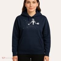 Funny Astronaut Vacuuming Galaxy Stars Hoodie thumb 5