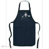 Funny Astronaut Vacuuming Galaxy Stars Apron thumb 0
