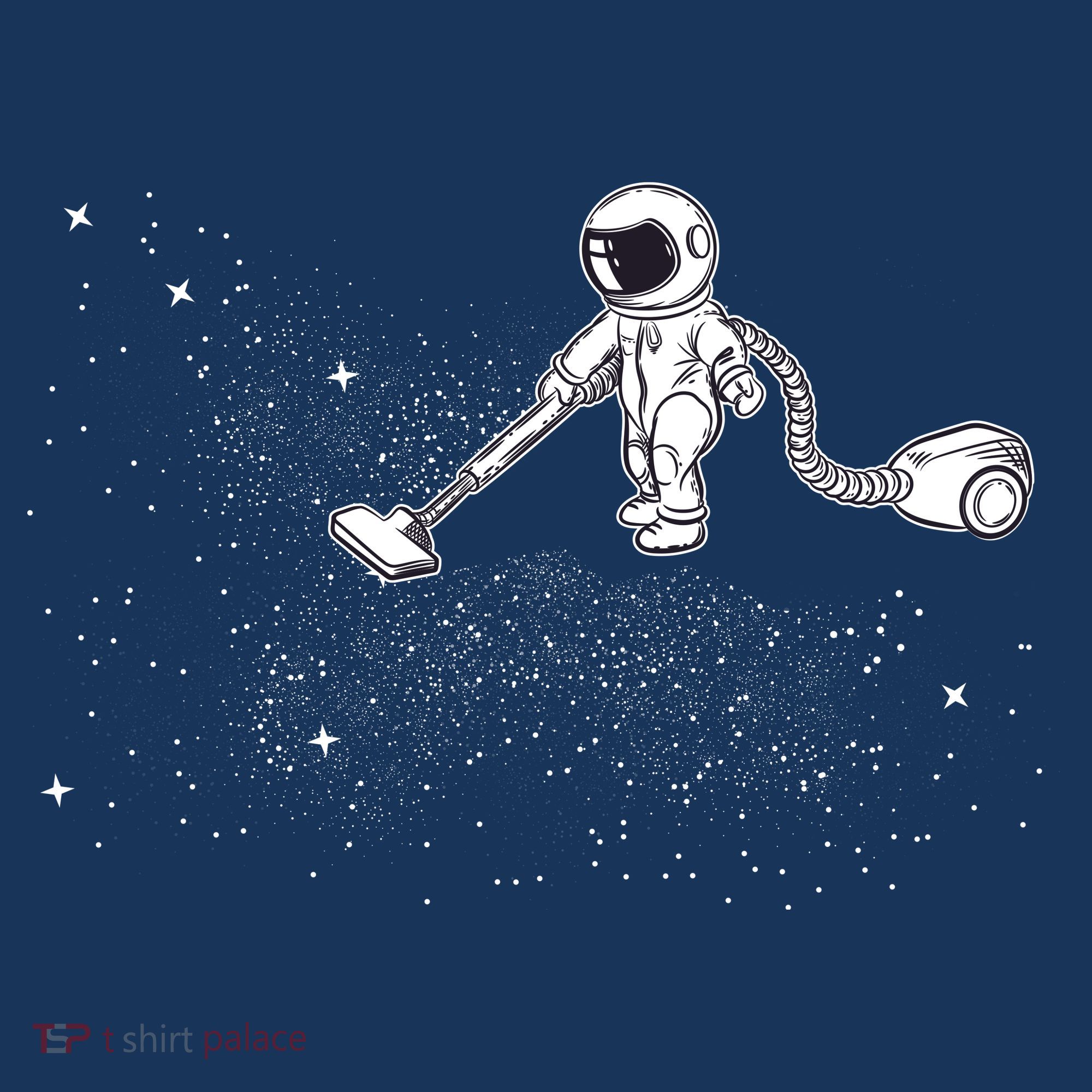 Funny Astronaut Vacuuming Galaxy Stars Sweatshirt