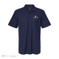 Funny Astronaut Vacuuming Galaxy Stars Polo thumb 0