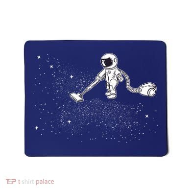 Funny Astronaut Vacuuming Galaxy Stars Mousepad