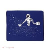 Funny Astronaut Vacuuming Galaxy Stars Mousepad thumb 0