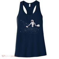 Funny Astronaut Vacuuming Galaxy Stars Women's Tank Top thumb 0