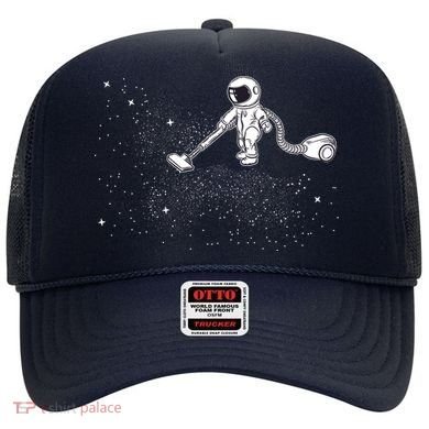 Funny Astronaut Vacuuming Galaxy Stars Hat