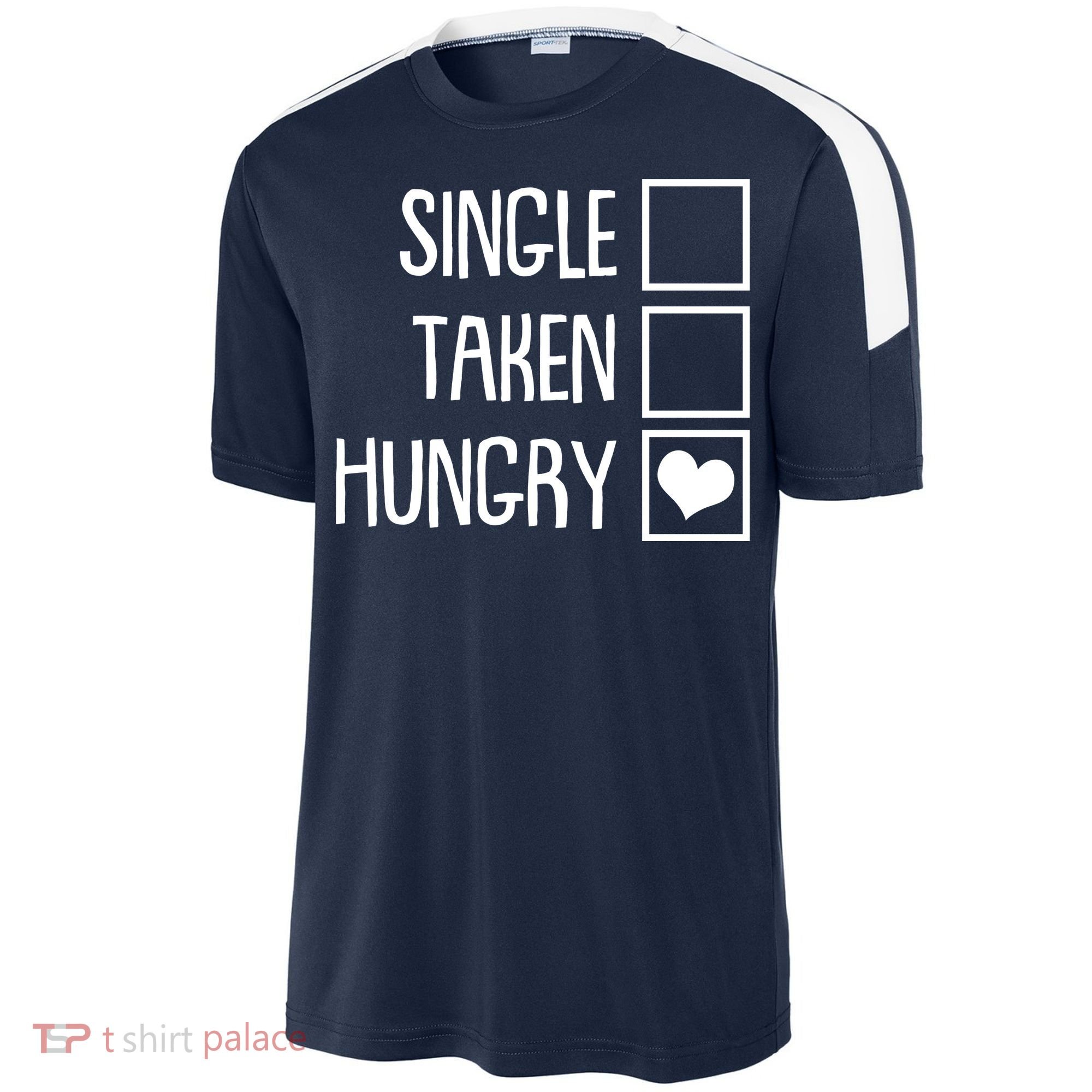 Funny Anti Valentine Single Taken Hungry Sport-Tek Competitor United Soccer Jersey