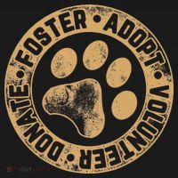 Foster. Adopt. Volunteer. Donate. Animal Rescue Dog Toddler Hoodie thumb 2