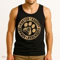 Foster. Adopt. Volunteer. Donate. Animal Rescue Dog Tank Top thumb 3