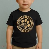 Foster. Adopt. Volunteer. Donate. Animal Rescue Dog Toddler T-Shirt thumb 2
