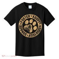 Foster. Adopt. Volunteer. Donate. Animal Rescue Dog Kids T-Shirt thumb 0