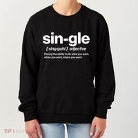 Funny Anti Valentine Single Definition Women's Sweatshirt thumb 0