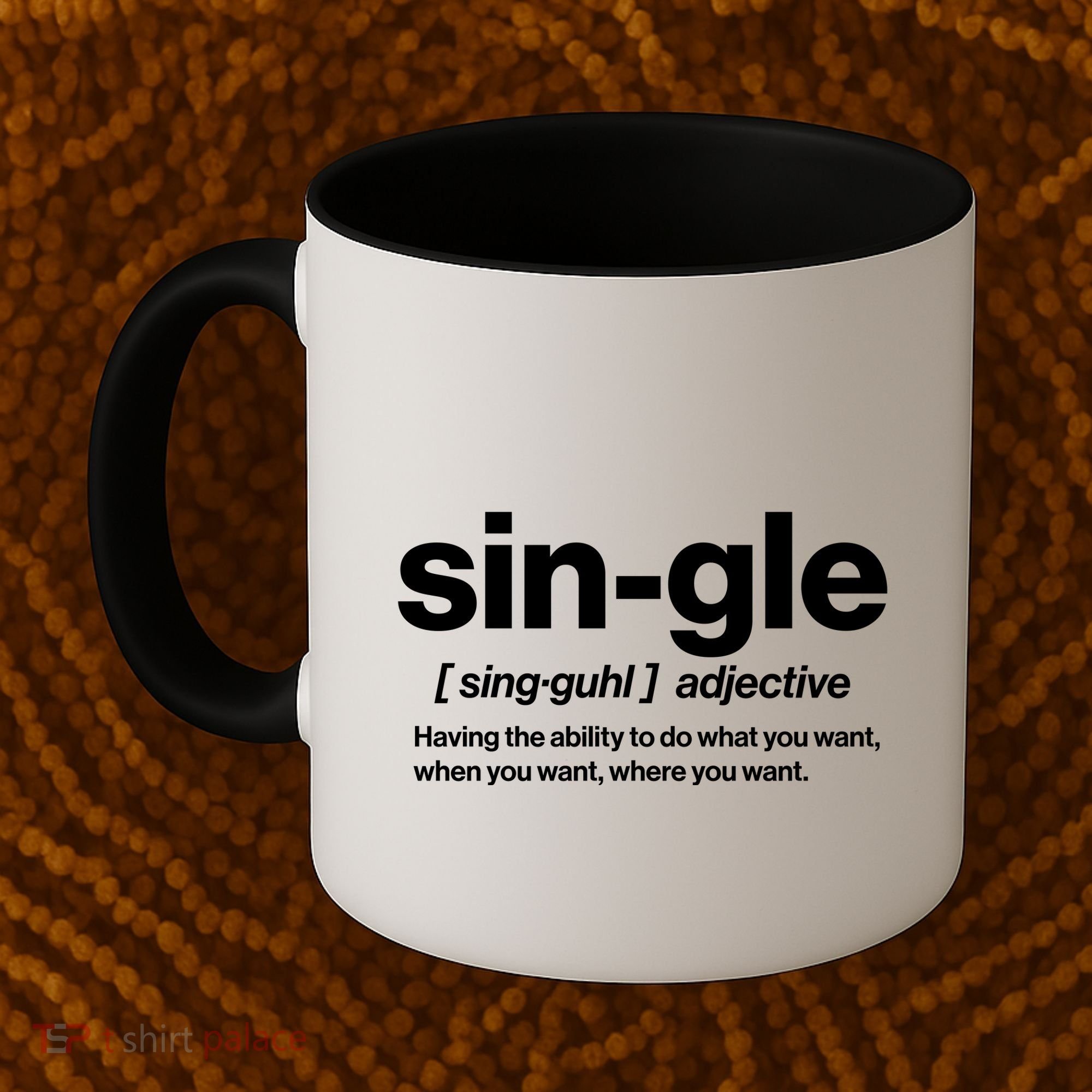 Funny Anti Valentine Single Definition Coffee Mug