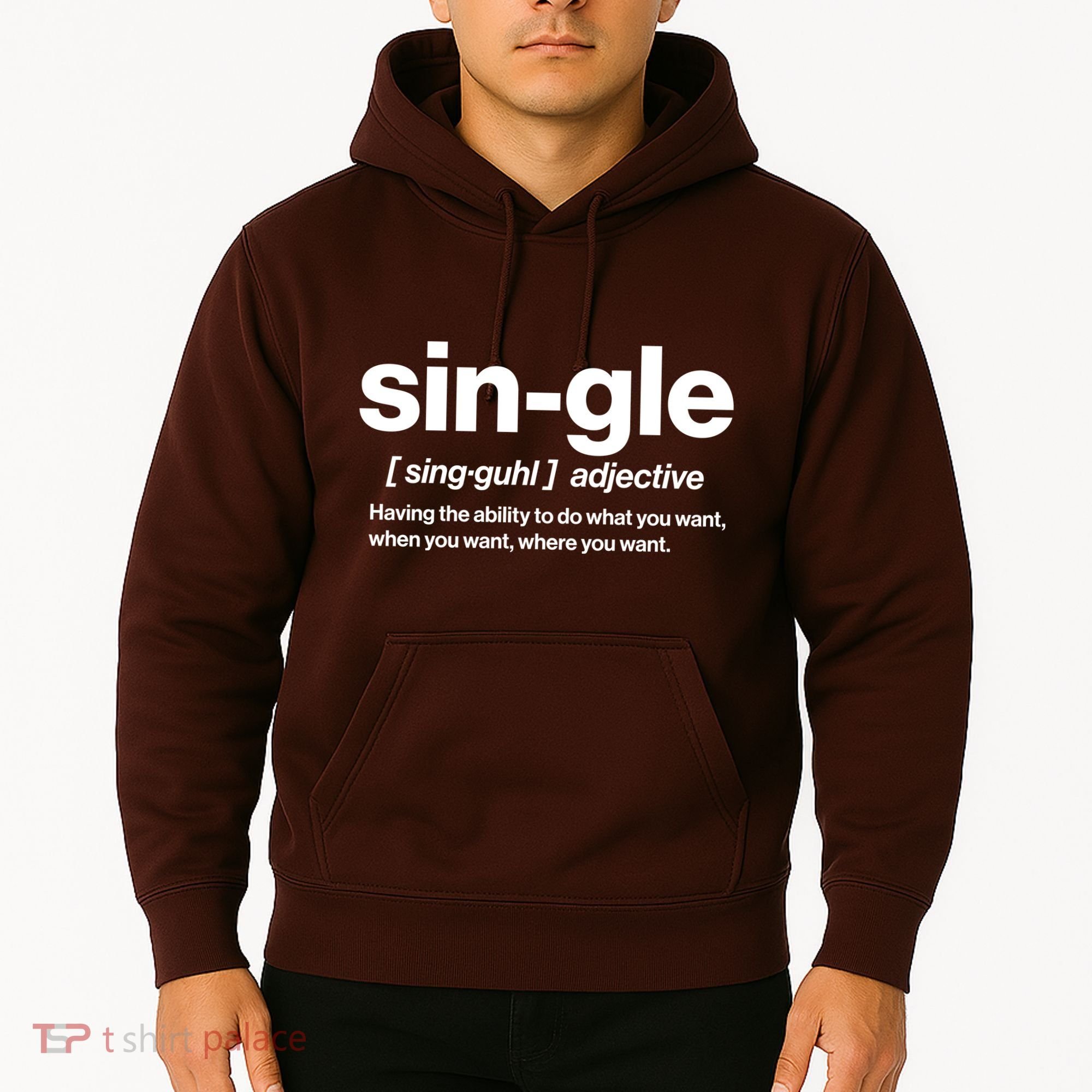 Funny Anti Valentine Single Definition Hoodie