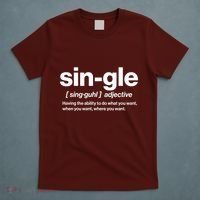 Funny Anti Valentine Single Definition T-Shirt thumb 5