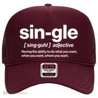 Funny Anti Valentine Single Definition Hat thumb 0