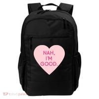Funny Anti Valentine's Day Nah I'm Good Backpack thumb 0