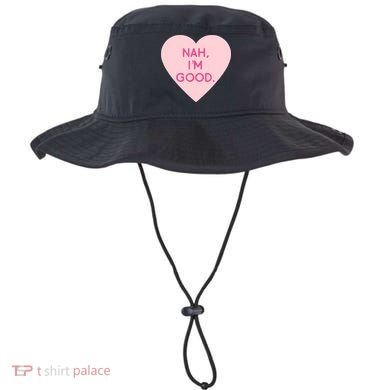 Funny Anti Valentine's Day Nah I'm Good Bucket Hat