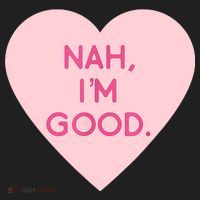Funny Anti Valentine's Day Nah I'm Good Beanie thumb 2