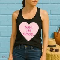 Funny Anti Valentine's Day Nah I'm Good Women's Tank Top thumb 2