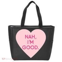 Funny Anti Valentine's Day Nah I'm Good Tote Bag thumb 0