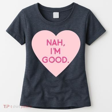 Funny Anti Valentine's Day Nah I'm Good Women's T-Shirt