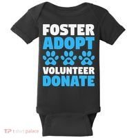 Foster Adopt Volunteer Donate Animal Rescue Shelter Dog Cat Baby Bodysuit thumb 0
