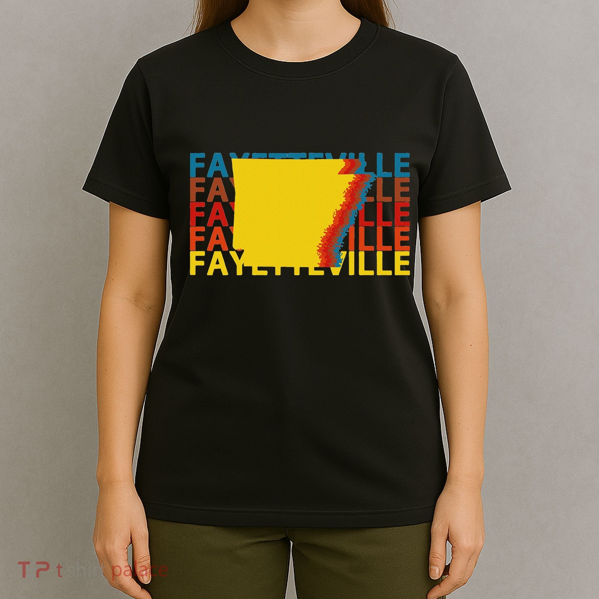 Fayetteville Arkansas Vintage Repeat Ar T-Shirt