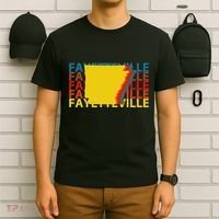 Fayetteville Arkansas Vintage Repeat Ar T-Shirt thumb 6