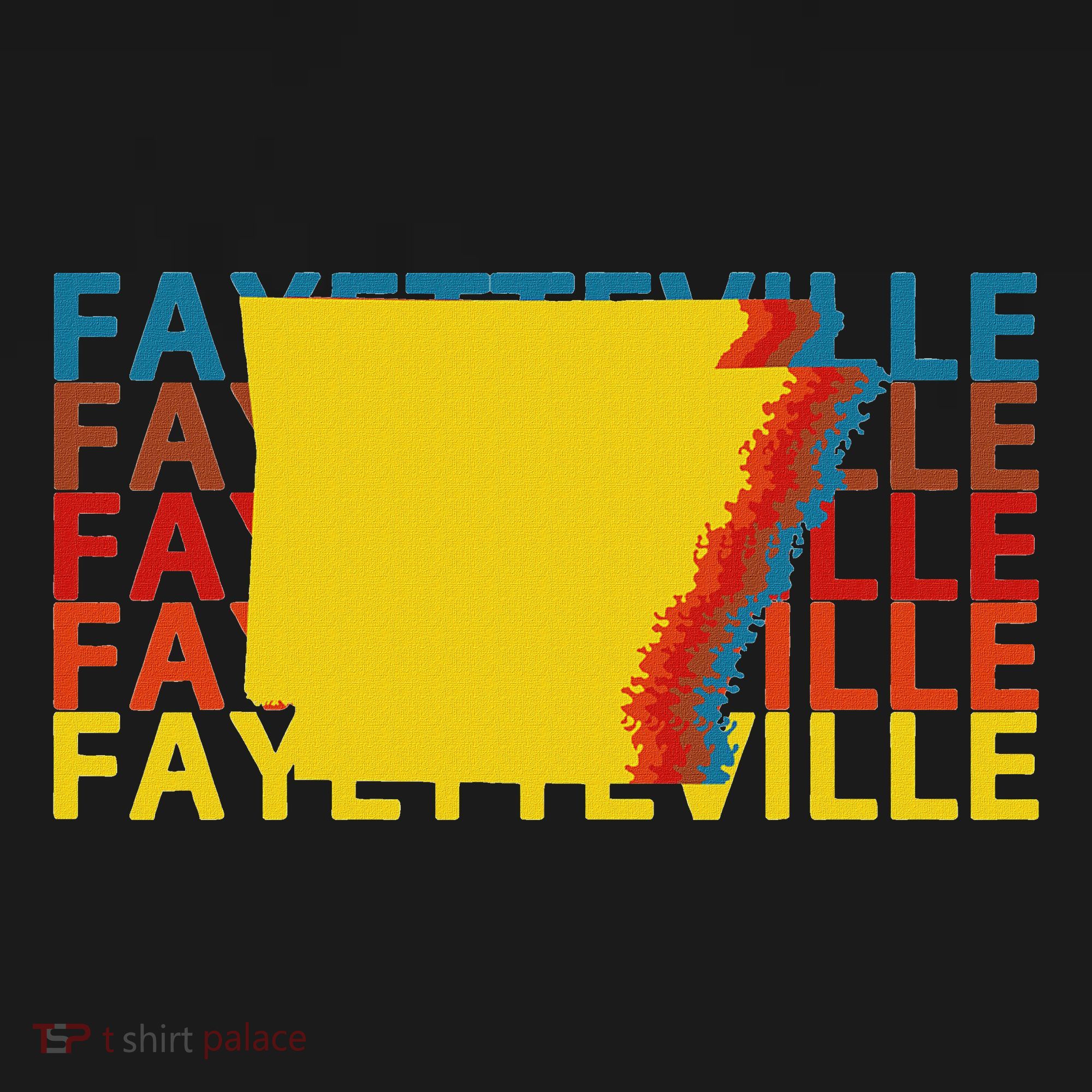 Fayetteville Arkansas Vintage Repeat Ar T-Shirt