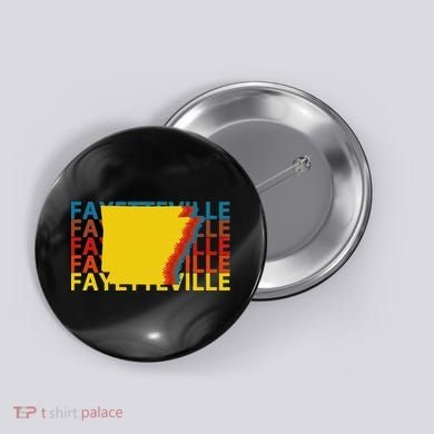 Fayetteville Arkansas Vintage Repeat Ar Button