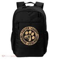 Foster. Adopt. Volunteer. Donate. Animal Rescue Dog Backpack thumb 0