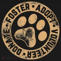 Foster. Adopt. Volunteer. Donate. Animal Rescue Dog Coaster thumb 2