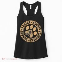 Foster. Adopt. Volunteer. Donate. Animal Rescue Dog Women's Tank Top thumb 0