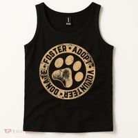Foster. Adopt. Volunteer. Donate. Animal Rescue Dog Tank Top thumb 2