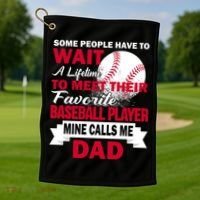 Favorite Baseball Player Golf Towel thumb 1