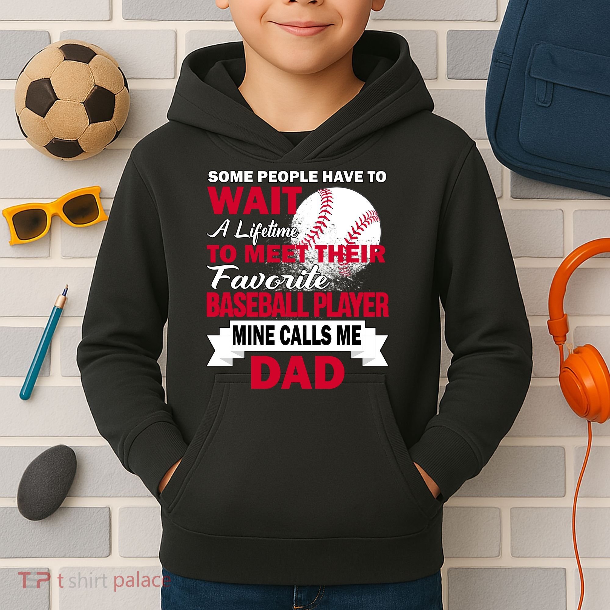 Favorite Baseball Player Kids Hoodie