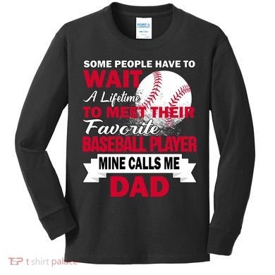 Favorite Baseball Player Kids Long Sleeve Shirt