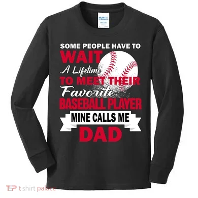 Favorite Baseball Player Kids Long Sleeve Shirt