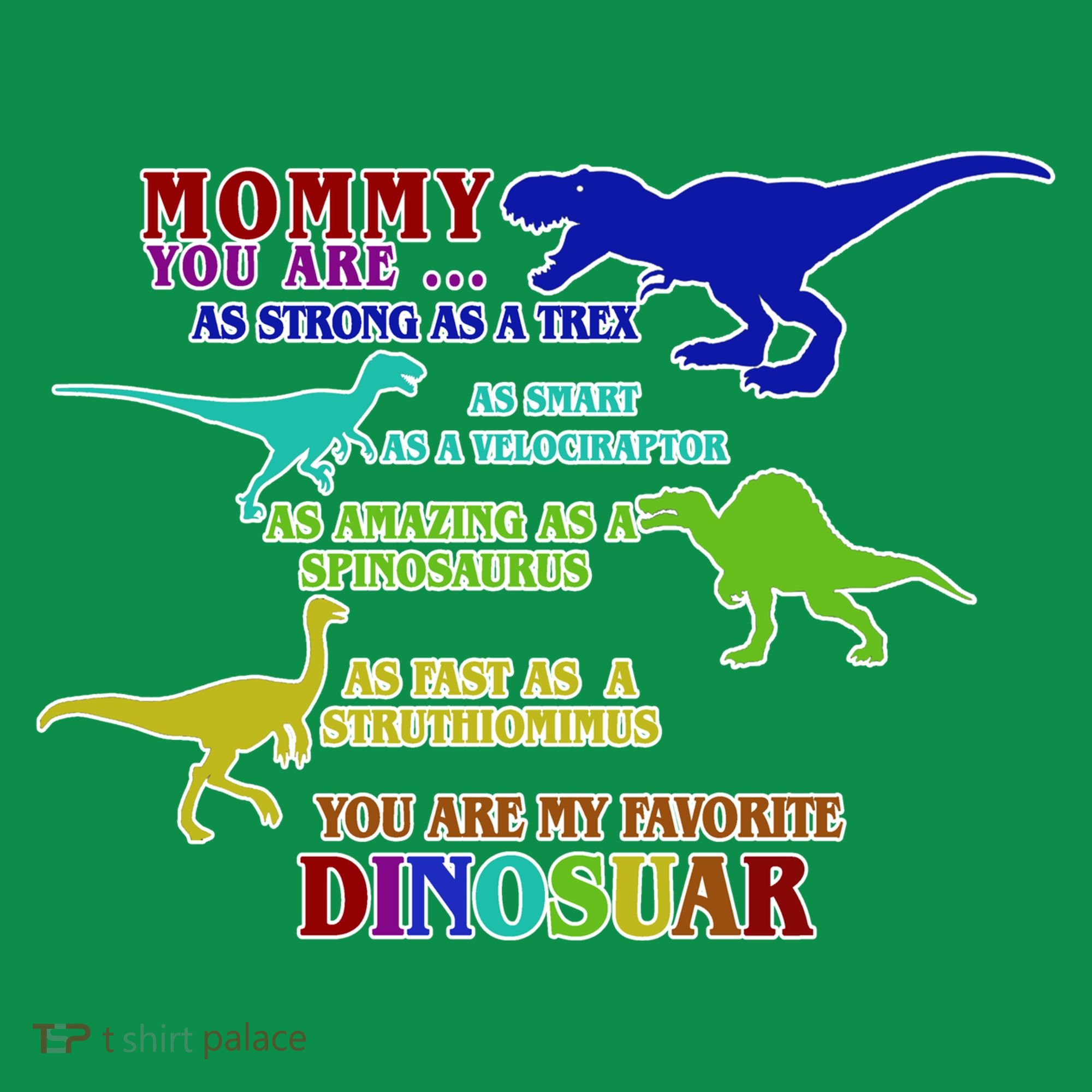 Favorite Dinosaur Mom Button